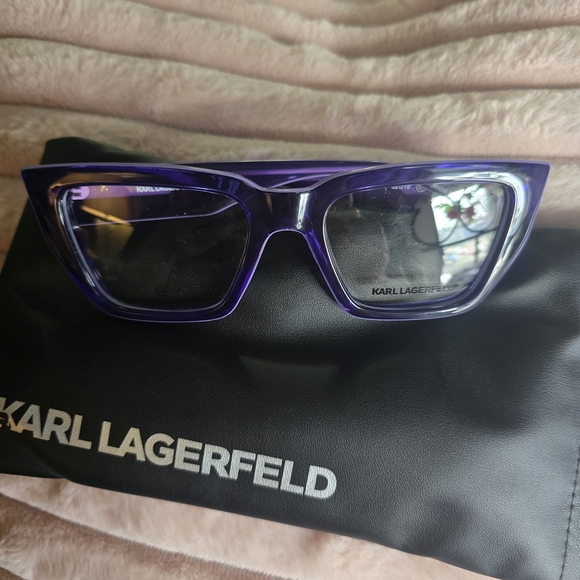 Karl Lagerfeld Purple Eyeglasses - Picture 2 of 5